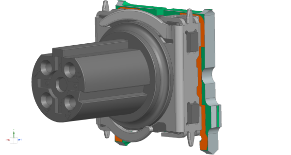 M12 SMT Ruggedized D-Code 90°